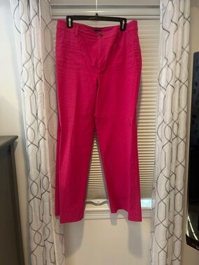 J. Crew Hot Pink Straight-Leg Pants 31